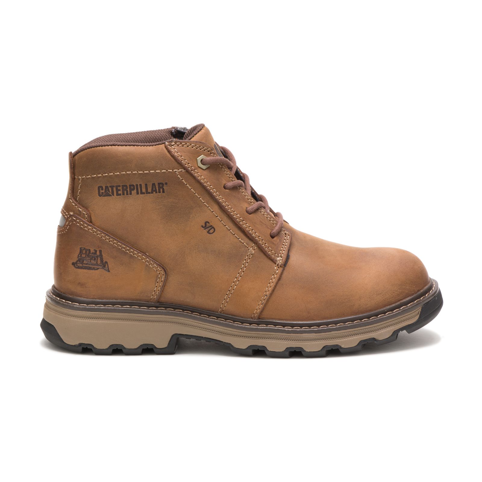 Caterpillar Parker - Mens Work Boots - Dark Beige - NZ (309SFDZKP)